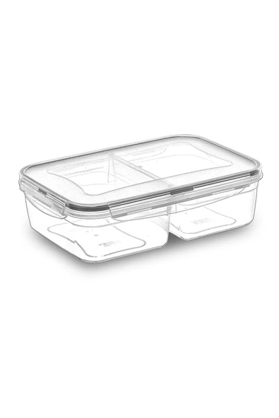 MATMEL Fresh Box Dikdörtgen 2 Bölmeli Saklama Kabı - 1000 ml ürün görseli 1