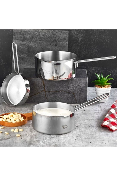Polo Poloo Chef Royal Çelik Sos Tavası - 33x7,5x16 cm - Resim 2