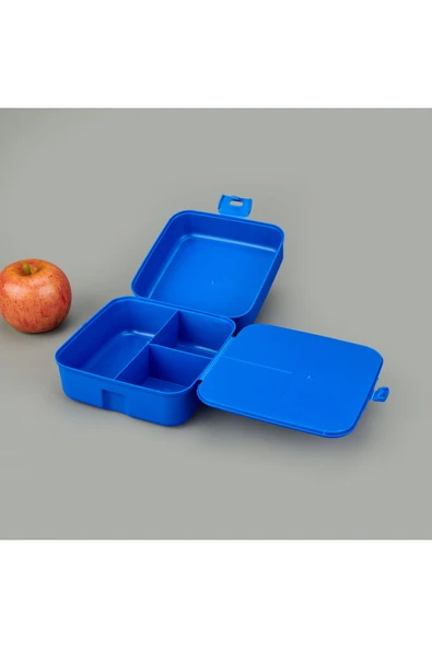 Renga Leya Erkek Çocuk Matara ve Beslenme Kutusu Seti - Mavi - 1 lt + 500 ml - Resim 2