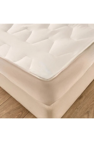 MATMEL Fitted Kapitoneli Tek Kişilik Uyku Pedi - Beyaz - 100x200 Cm - Resim 2