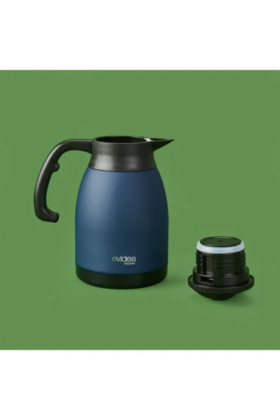 Evidea Kitchen Çay Termosu - Lacivert - 1,5 lt - Resim 6