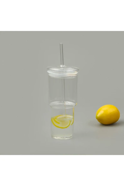 Paçi Cam Pipetli Bardak - Şeffaf - 1 lt ürün görseli 1