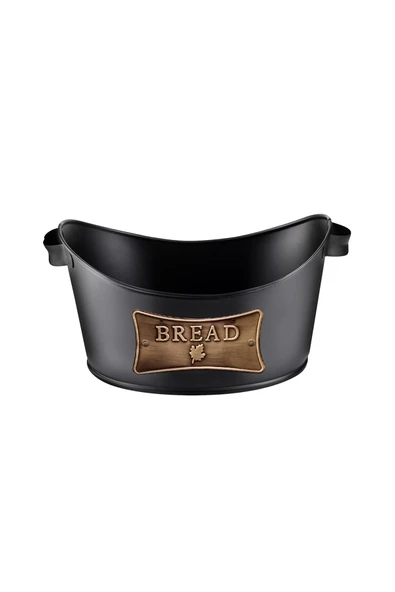 Tutalhome Metal Kayık Ekmeklik Siyah ürün görseli 1