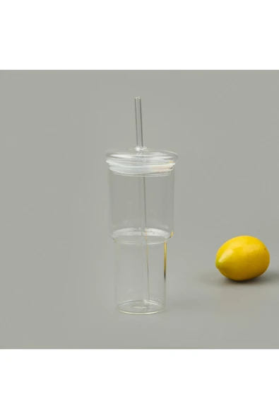 Paçi Cam Pipetli Bardak - Şeffaf - 1 lt - Resim 3