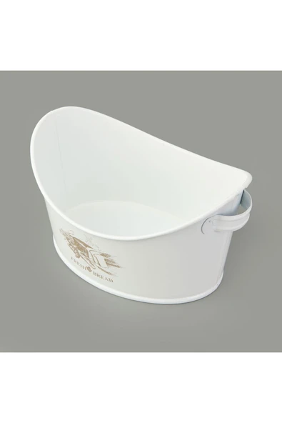 MATMEL Kayık Ekmeklik - Beyaz - 24x18,5 cm - Resim 2