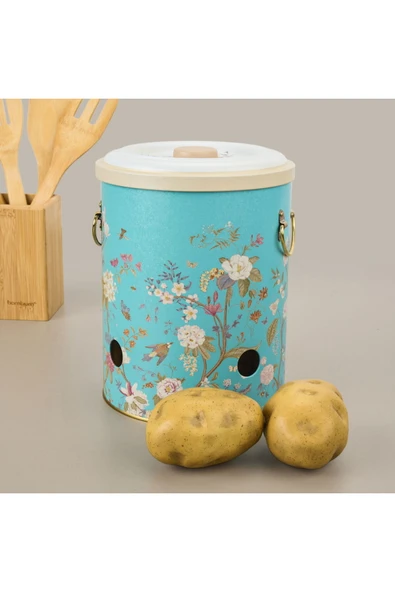 ASPARTAM Botanica Metal Soğanlık Patateslik - Renkli - 5 lt ürün görseli 1