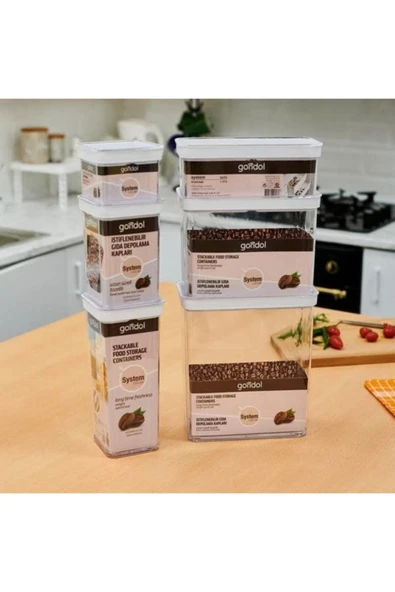 Gondol System Dikdörtgen Saklama Kabı - 2 Lt - Resim 5