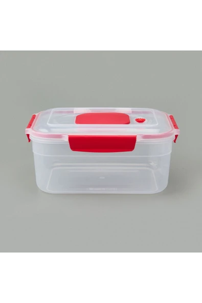 MATMEL Diktdörtgen Vakumlu Kilitli Saklama Kabı - Asorti - 3,4 lt - Resim 3