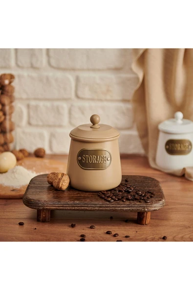 ASPARTAM Kahverengi galvaniz baharatlık, 1000 ml, şık ve dayanıklı depolama çözümü ürün görseli 1