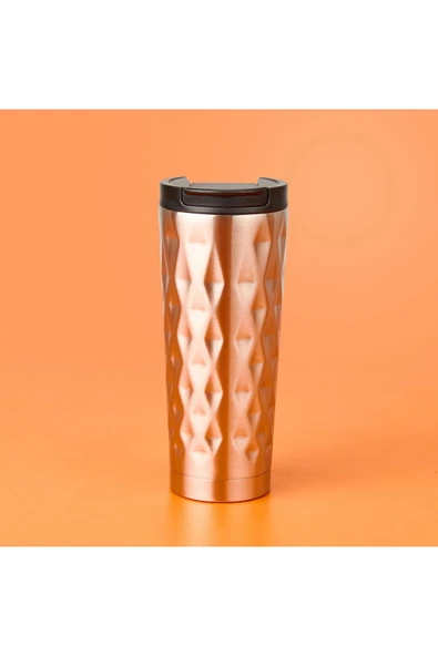 MATMEL Bireysel Termos - Gümüş / Siyah - 400 ml - Resim 2