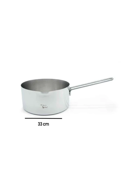 Polo Poloo Chef Royal Çelik Sos Tavası - 33x7,5x16 cm - Resim 3