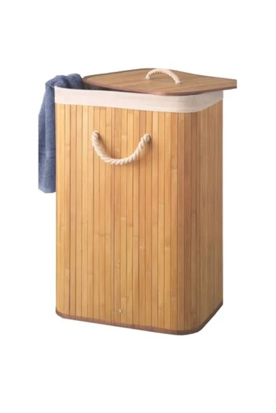 MATMEL Katlanır Bambu Çamaşır Sepeti 72 L ürün görseli 1