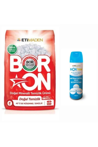 Aquabor DOĞAL MİNERALLİ BORON BEYAZLAR İÇİN 4 KG 26 YIKAMA+ DEZENFEKTAN ürün görseli 1