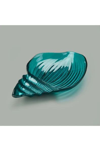 MATMEL Deco Snail Dekoratif Tabak - Turkuaz - 40 cm ürün görseli 1