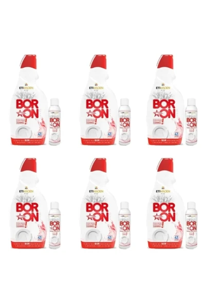 Aquabor Bulaşık Makinesi Deterjanı 6 Adet Bulaşık Makinesi Parlatıcısı 6 Adet 41*6 Yikama ürün görseli 1