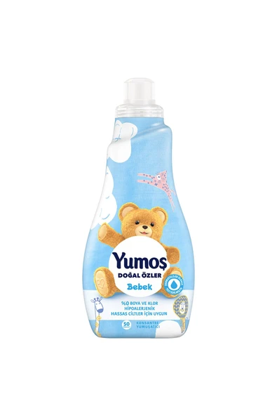 Yumoş Çamaşır Yumuşatıcısı Doğal Özler Bebek 50 Yıkama 1200 Ml 2 ADET ürün görseli 1