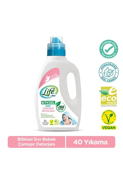 Fakir Life by Baby Bitkisel Çamaşır Deterjanı 2000ml (2 ADET) - Resim 3