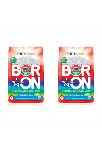Boron Renkliler İçin Toz Deterjan 8 Kg 52 Yıkama. ürün görseli 1