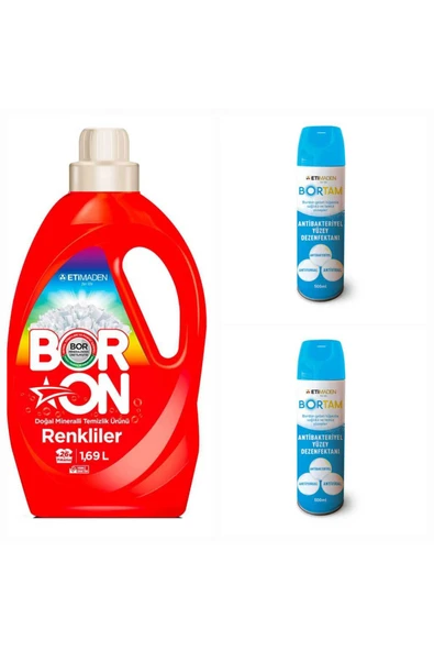 KUT FLY DOĞAL SIVI ÇAMAŞIR DETERJANI BORON RENKLİLER İÇİN 26 YIKAMA+ BORTAM DEZENFEKTAN 500 ML*2 ADET. ürün görseli 1