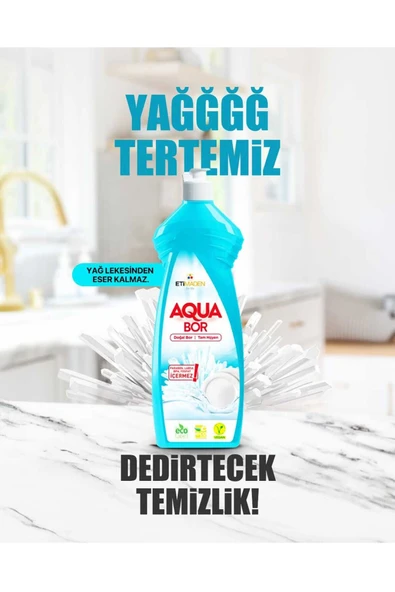 ETİ MADEN DOĞAL MİNERALLİ ÇAMAŞIR DETERJANI RENKLİLER İÇİN 26 YIKAMA+ 2*650 ML AQUABOR BULAŞIK DETERJANI - Resim 2