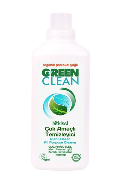 Green Clean 2 ADET Green Clean Bitkisel Çok Amaçlı Temizleyici 1000 ml - Resim 2