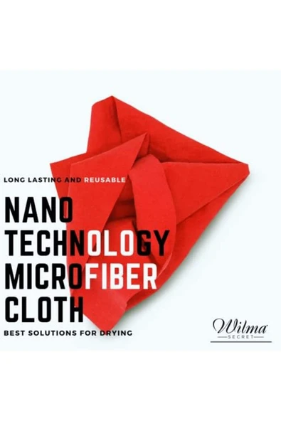 Wilma Secret Nano Mikrofibre Bez 10 Adet 35x40cm - Temizlik Bezi, Ekran Bezi, LCD Bezi - Resim 3
