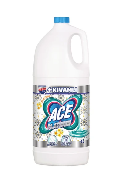 ACE 2 ADET Platinum Çiçek Kokulu Çamaşır Suyu 4 L - Resim 2