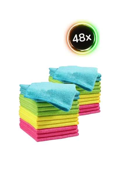 Wilma Secret Çok Amaçlı Mikrofiber Temizlik Bezi 144 Adet 30×30 Cm - Mutfak Bezi, Araç Bezi ürün görseli 1