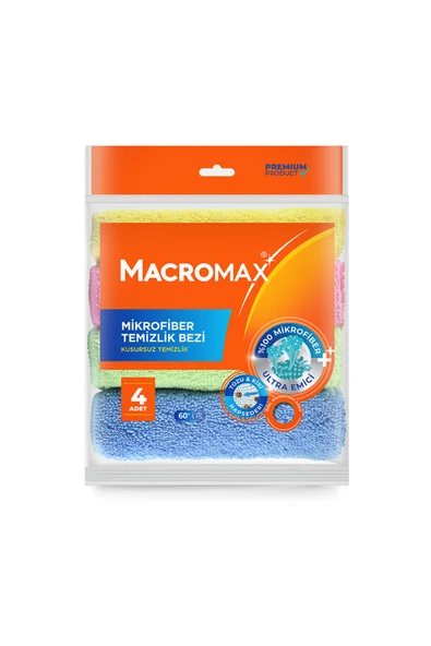 PARİLES 4 ADET Macromax Mikrofiber Temizlik Bezi 4 Lü - Resim 2