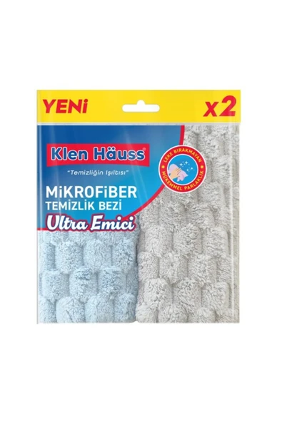 Klen Hauss Mikrofiber Ultra Emici Bez 2'li ürün görseli 1