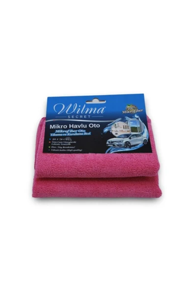 Wilma Mikrofiber Büyük Boy Pembe Kurulama Bezi (5 ADET) ürün görseli 1