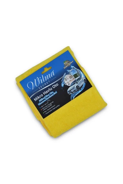 Wilma Mikrofiber Havlu- Büyük Boy 50 X 70 Cm- Sarı (5 ADET) - Resim 3