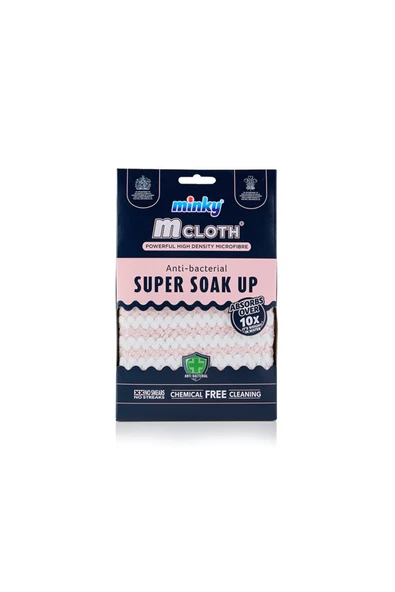 MATMEL 3 ADET Minky Mcloth Süper Emici Kurulama Bezi Pembe - Resim 2