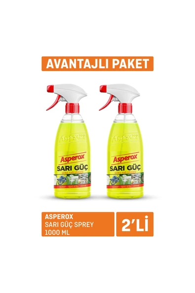 ASPEROX Sarı Güç Sprey 2 x 1L 2 ADET ürün görseli 1