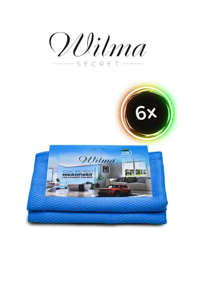 Wilma Secret Temizlik Cam Bezi 40×40 6 Lı Paket ürün görseli 1