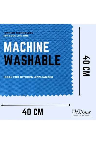 Wilma Secret Mikrofiber Cam Temizlik Bezi 40×40 4 Lü Paket (5 ADET) - Resim 2