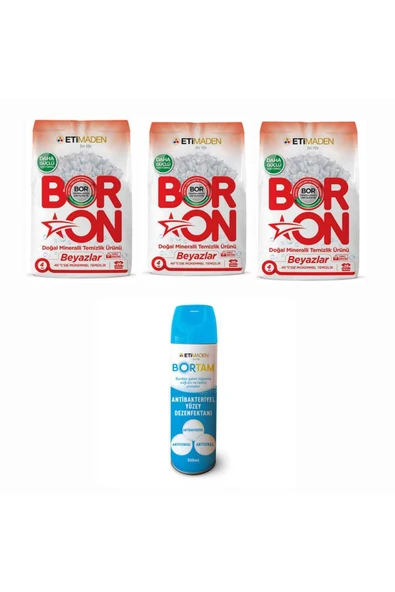 Boron DOĞAL ÇAMAŞIR DETERJANI BEYAZLAR İÇİN 78 YIKAMA 12 KG + BORTAM DEZENFEKTAN ürün görseli 1