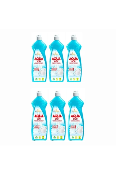 Boron AQUABOR DOĞAL MİNERALLİ ELDE YIKAMA BULAŞIK DETERJANI 6*650 ML ürün görseli 1