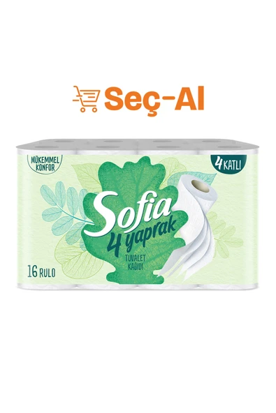 Sofia 4 Yaprak Tuvalet Kağıdı 16'lı 4 ADET ürün görseli 1
