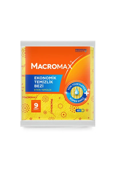 PARİLES 4 ADET Macromax Temizlik Bezi 9 Lu - Resim 2