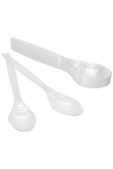 MATMEL Roll-Up Plastik Lüks Kaşık 10'lu 2 ADET ürün görseli 1