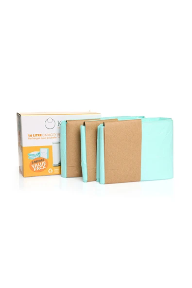 MATMEL 3 X 495 Adet Kirli Bebek Bezi Kapasiteli Çöp Poşeti (4 ADET) ürün görseli 1