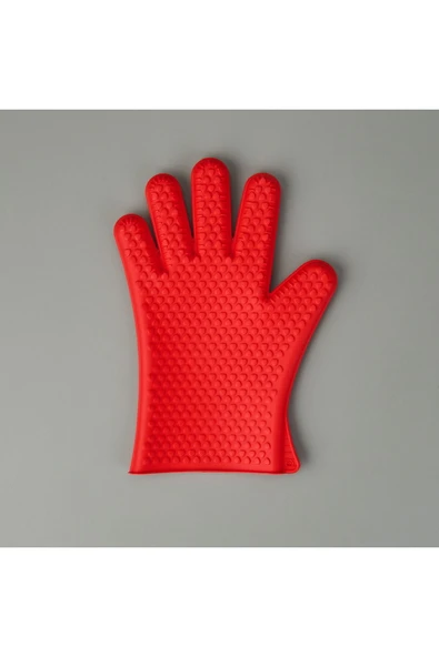 MATMEL 5 Parmak Fırın Eldiveni - Kırmızı ürün görseli 1