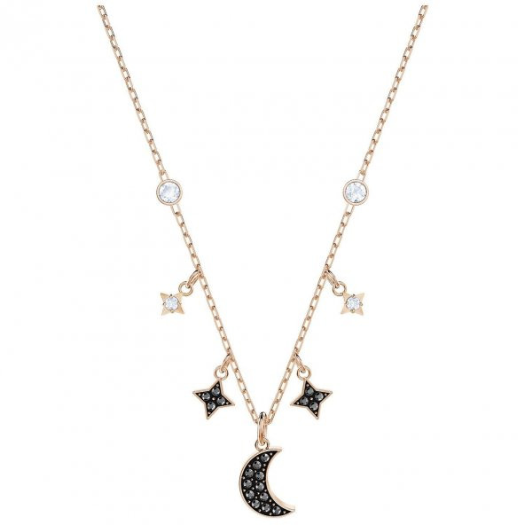 5429737 Swarovski Kolye Duo:Necklace Moon Jet/Cry/Ros - 2