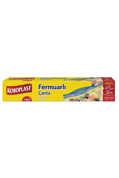 Koroplast Fermuarlı Çanta Büyük Boy 10'lu 2 ADET ürün görseli 1