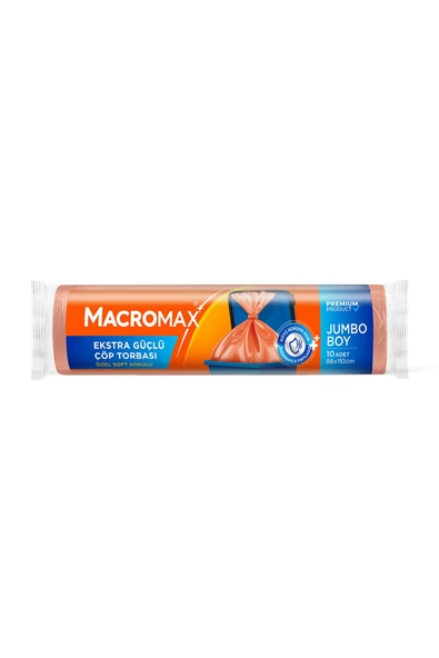 MATMEL Macromax Extra Güçlü Çöp Torbası Jumbo Boy 10 Adet 4 ADET ürün görseli 1