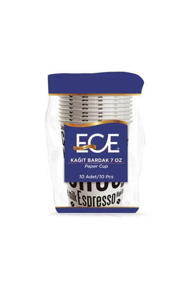 MATMEL Ece Kağıt Bardak 7 Oz 10'lu 2 ADET ürün görseli 1