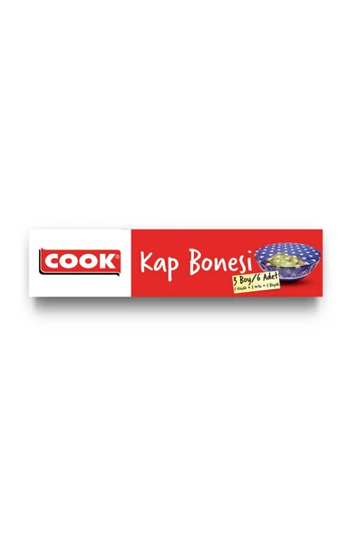 Cookc Cook Kap Bonesi 3 Boy 6 Adet 2 ADET ürün görseli 1