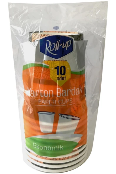 Roll-Up Kahve Bardağı 8 Oz 10'lu ürün görseli 1