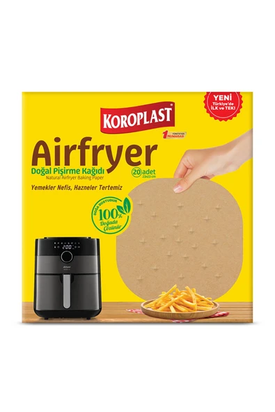 Koroplast Airfryer Doğal Pişirme Kağıdı 20'li 2 ADET ürün görseli 1
